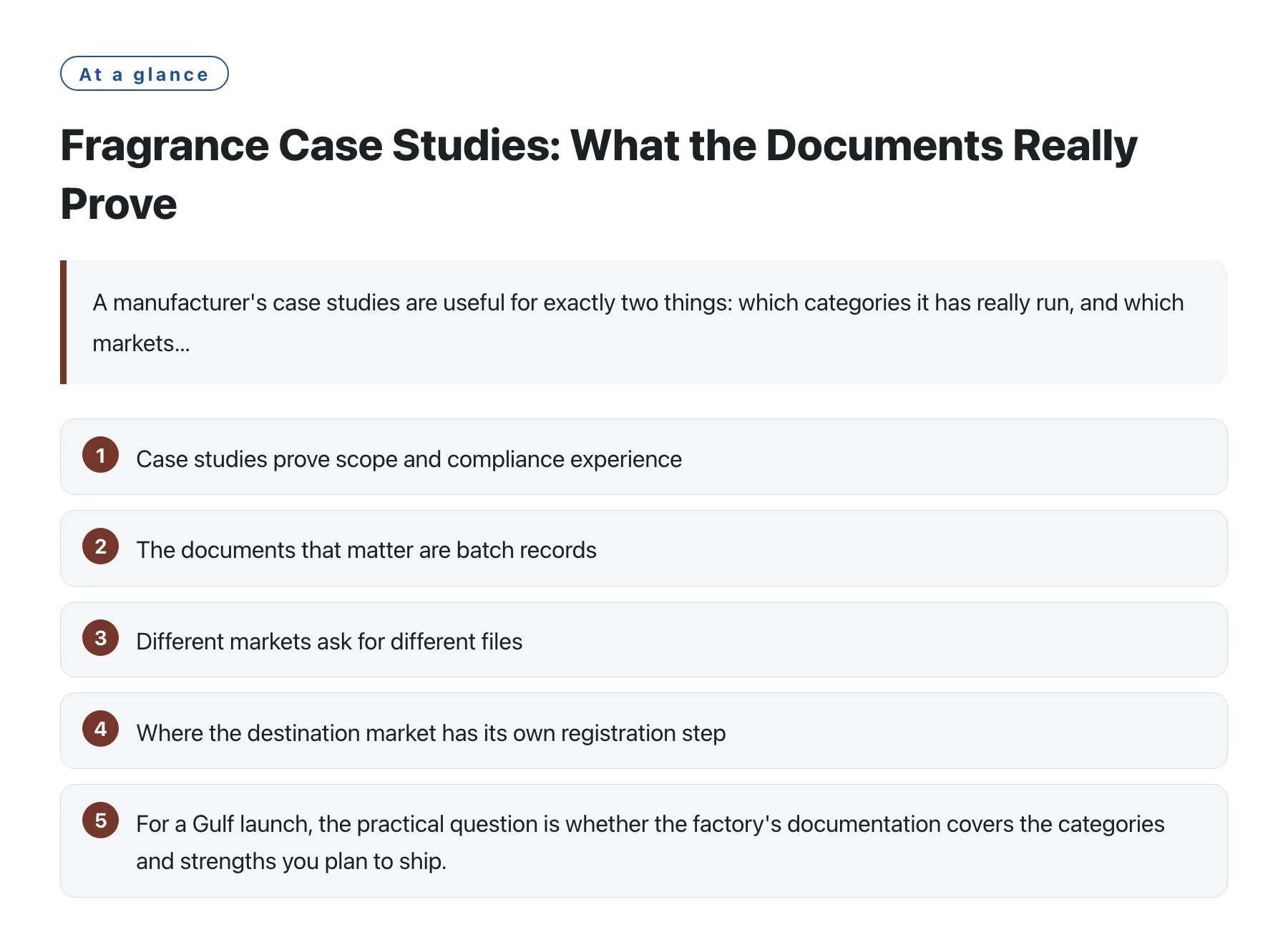 Fragrance Case Studies: What the Documents Really Prove——全文要点速览